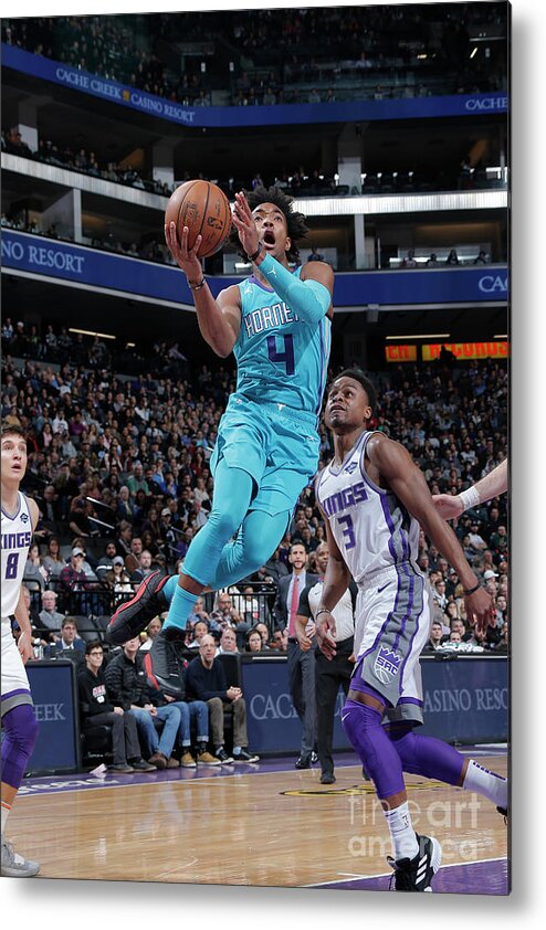Devonte' Graham Metal Print featuring the photograph Charlotte Hornets V Sacramento Kings by Rocky Widner