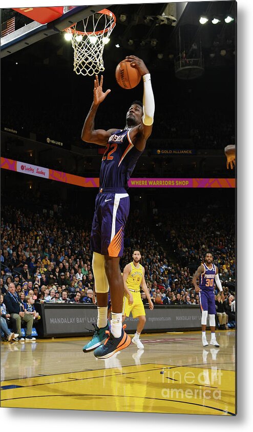 Nba Pro Basketball Metal Print featuring the photograph Phoenix Suns V Golden State Warriors by Noah Graham