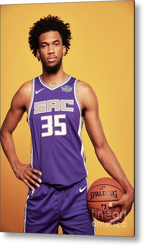 Marvin Bagley Iii Metal Print featuring the photograph 2018 Nba Rookie Photo Shoot by Jennifer Pottheiser
