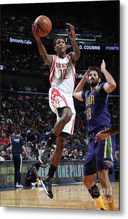 Louis Williams Metal Print featuring the photograph Houston Rockets V New Orleans Pelicans #11 by Layne Murdoch