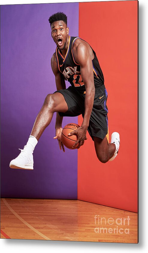 Deandre Ayton Metal Print featuring the photograph 2018 Nba Rookie Photo Shoot #120 by Jennifer Pottheiser