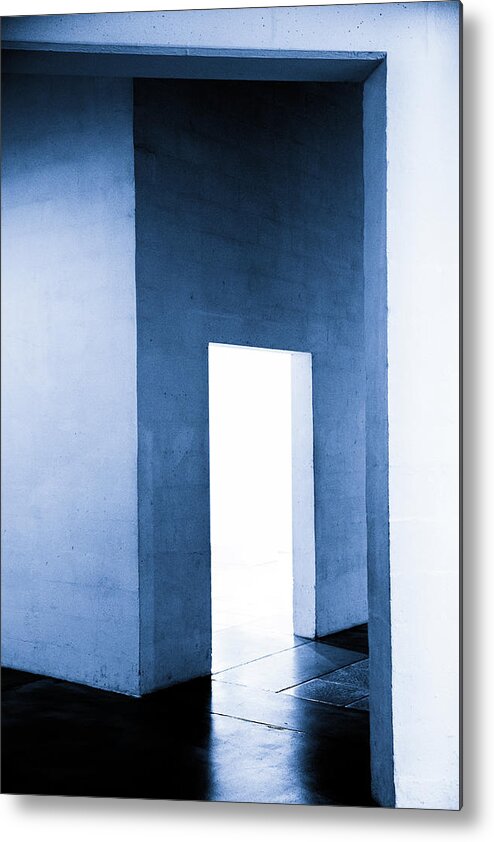 Blue Metal Print featuring the photograph Untitled #13 by Inge Schuster