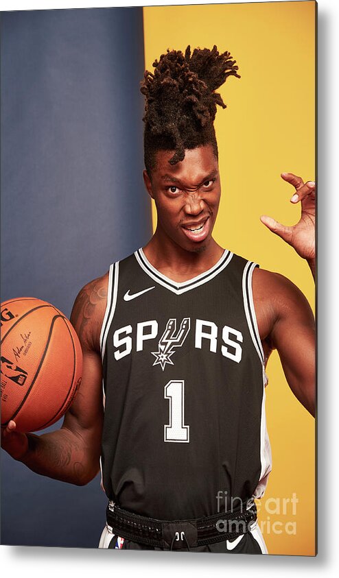 Lonnie Walker Iv Metal Print featuring the photograph 2018 Nba Rookie Photo Shoot #141 by Jennifer Pottheiser