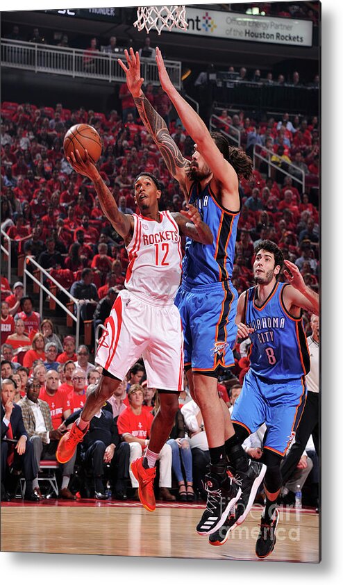 Lou Williams Metal Print featuring the photograph Oklahoma City Thunder V Houston Rockets #16 by Bill Baptist