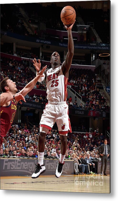 Kendrick Nunn Metal Print featuring the photograph Miami Heat V Cleveland Cavaliers #18 by David Liam Kyle