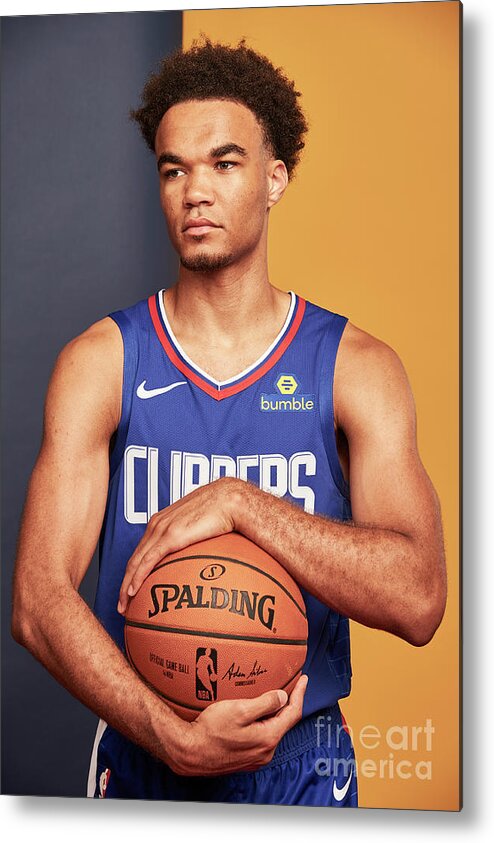 Jerome Robinson Metal Print featuring the photograph 2018 Nba Rookie Photo Shoot #190 by Jennifer Pottheiser
