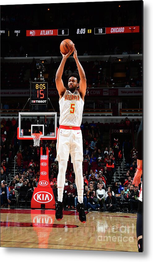 Jabari Parker Metal Print featuring the photograph Atlanta Hawks V Chicago Bulls #2 by Scott Cunningham