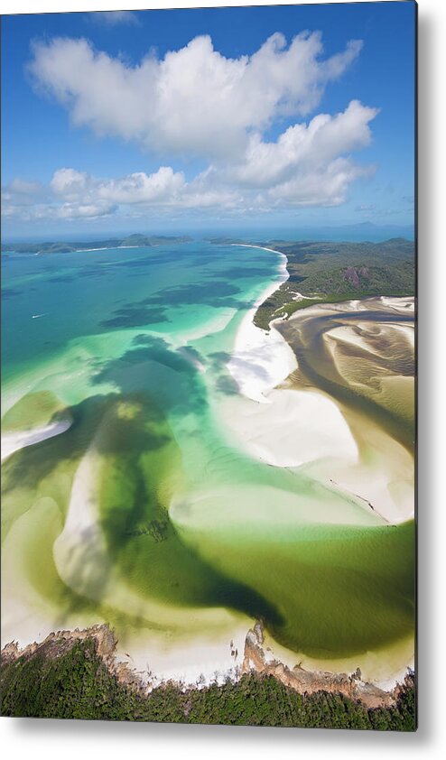 Tranquility Metal Print featuring the photograph Hill Inlet Whitsunday Islands #2 by Peter Adams