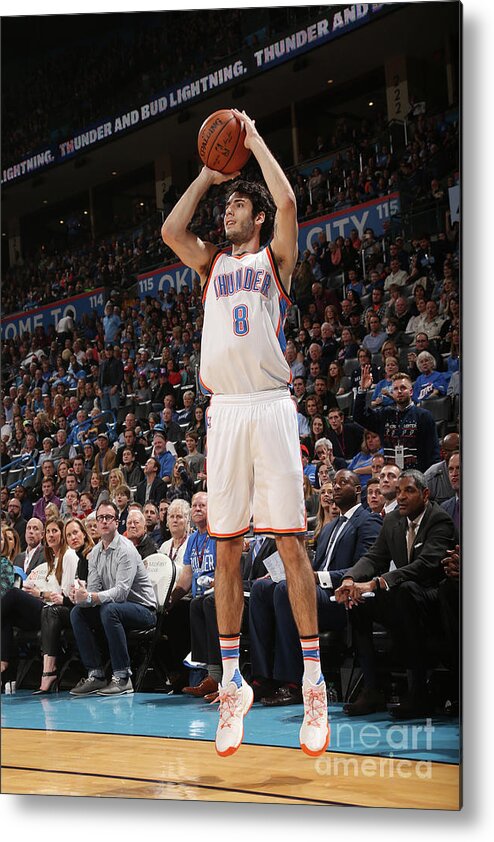 Alex Abrines Metal Print featuring the photograph La Clippers V Oklahoma City Thunder by Layne Murdoch