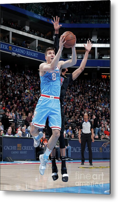 Nba Pro Basketball Metal Print featuring the photograph Los Angeles Clippers V Sacramento Kings by Rocky Widner
