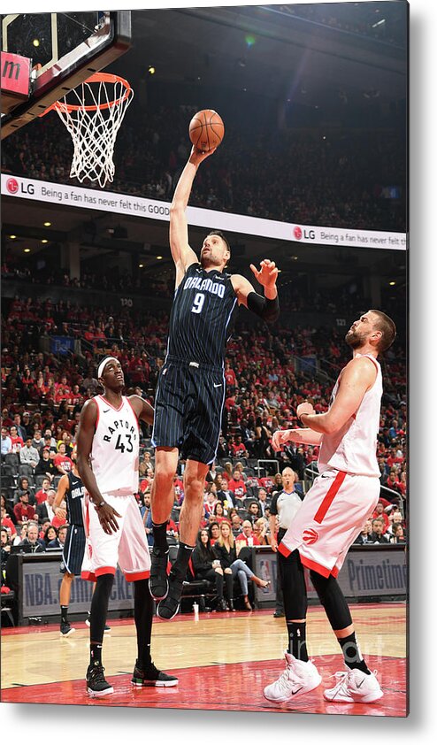 Playoffs Metal Print featuring the photograph Orlando Magic V Toronto Raptors - Game by Ron Turenne
