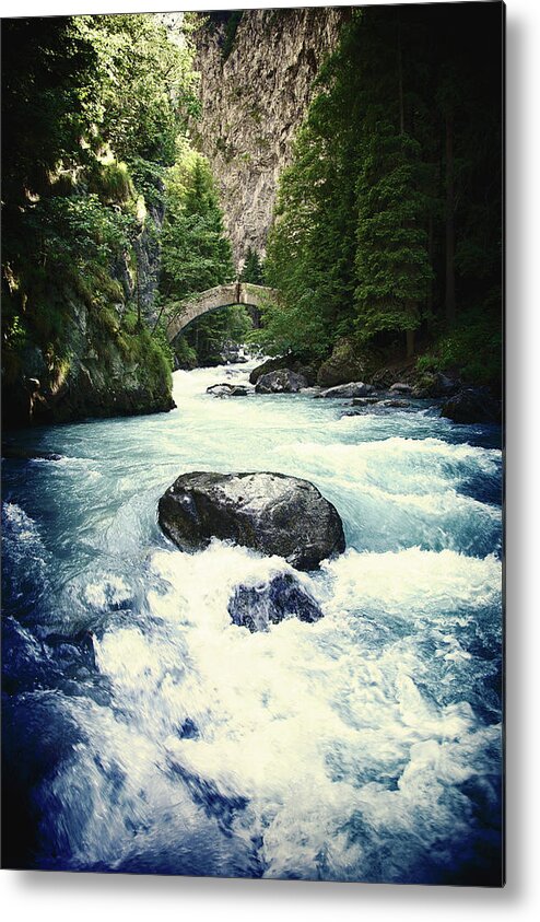 Scenics Metal Print featuring the photograph Stream #2 by Massimo Merlini