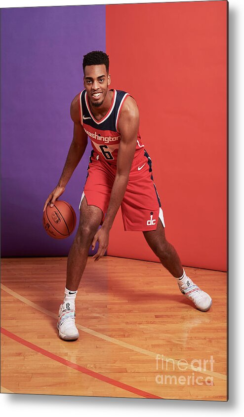 Troy Brown Jr Metal Print featuring the photograph 2018 Nba Rookie Photo Shoot #208 by Jennifer Pottheiser