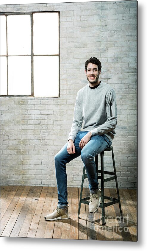 Alex Abrines Metal Print featuring the photograph Nba All-star Portraits 2017 by Nathaniel S. Butler