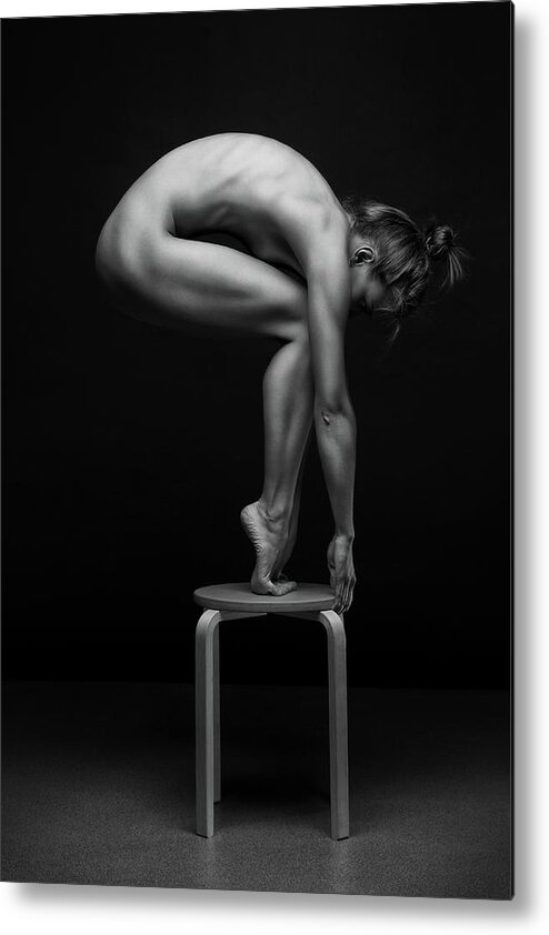 Fine Art Nude Metal Print featuring the photograph Bodyscape #226 by Anton Belovodchenko