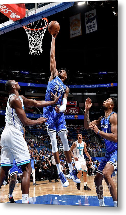 Nba Pro Basketball Metal Print featuring the photograph Charlotte Hornets V Orlando Magic by Fernando Medina