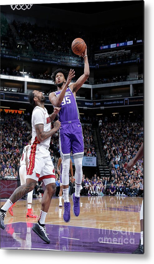 Marvin Bagley Iii Metal Print featuring the photograph Miami Heat V Sacramento Kings #23 by Rocky Widner