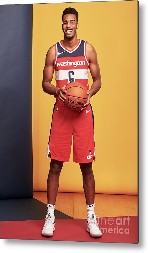 Troy Brown Jr Metal Print featuring the photograph 2018 Nba Rookie Photo Shoot #241 by Jennifer Pottheiser
