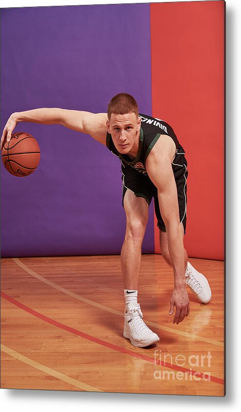 Donte Divencenzo Metal Print featuring the photograph 2018 Nba Rookie Photo Shoot #248 by Jennifer Pottheiser