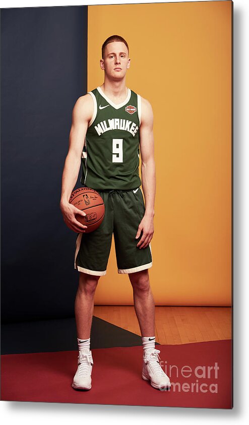 Donte Divencenzo Metal Print featuring the photograph 2018 Nba Rookie Photo Shoot #274 by Jennifer Pottheiser