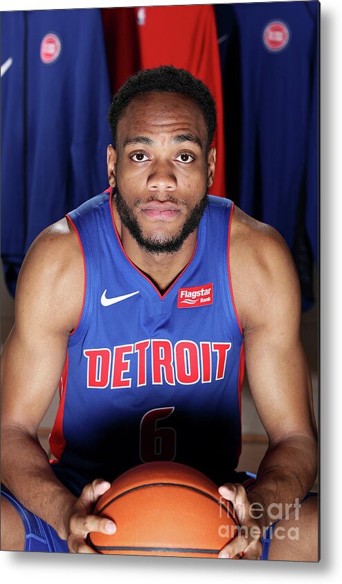 Bruce Brown Metal Print featuring the photograph 2018 Nba Rookie Photo Shoot #3 by Nathaniel S. Butler