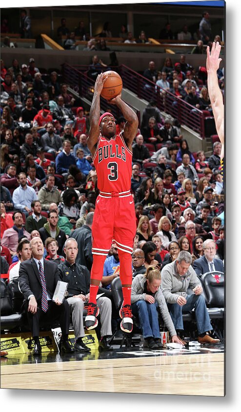 Nba Pro Basketball Metal Print featuring the photograph Indiana Pacers V Chicago Bulls by Gary Dineen