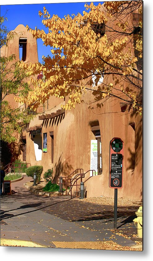 New Mexico Museum Of Art Metal Print featuring the photograph New Mexico Museum of Art #3 by Chris Smith