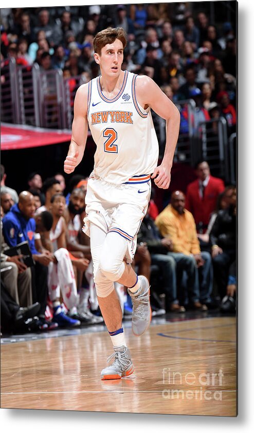 Luke Kornet Metal Print featuring the photograph New York Knicks V La Clippers #3 by Andrew D. Bernstein
