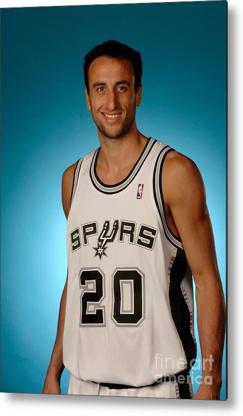 Media Day Metal Print featuring the photograph San Antonio Spurs Media Day by D. Clarke Evans