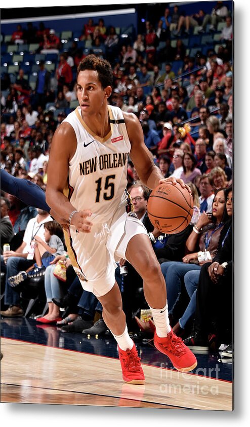 Frank Jackson Metal Print featuring the photograph Utah Jazz V New Orleans Pelicans #3 by Bill Baptist