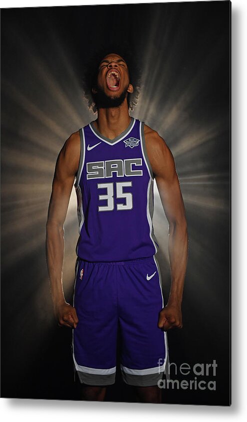 Marvin Bagley Iii Metal Print featuring the photograph 2018 Nba Rookie Photo Shoot by Jesse D. Garrabrant