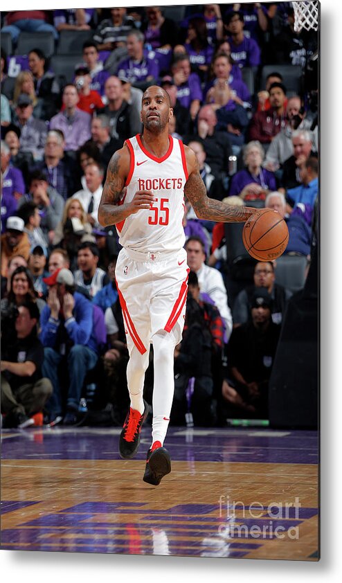 Nba Pro Basketball Metal Print featuring the photograph Houston Rockets V Sacramento Kings by Rocky Widner
