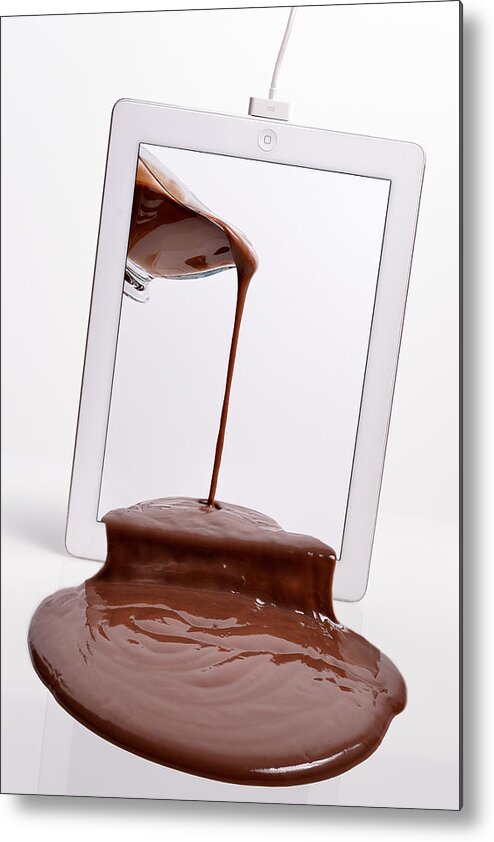 Jesusmgarcia Metal Print featuring the photograph 3d Chocolate by Jess M Garca