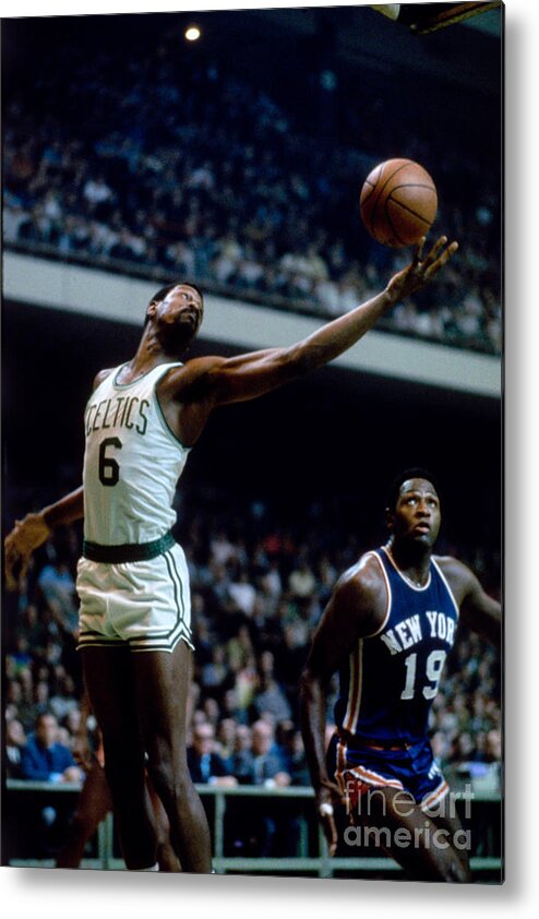 Nba Pro Basketball Metal Print featuring the photograph Boston Celtics - Bill Russell by Dick Raphael