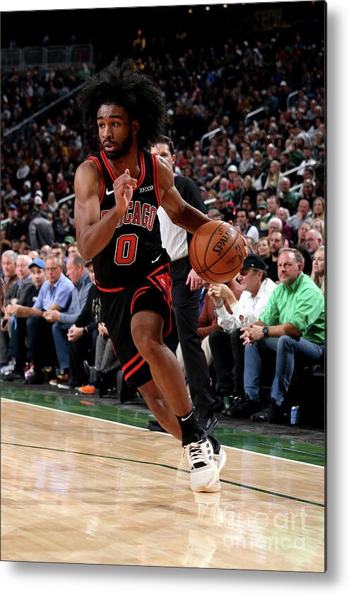 Coby White Metal Print featuring the photograph Chicago Bulls V Milwaukee Bucks by Gary Dineen