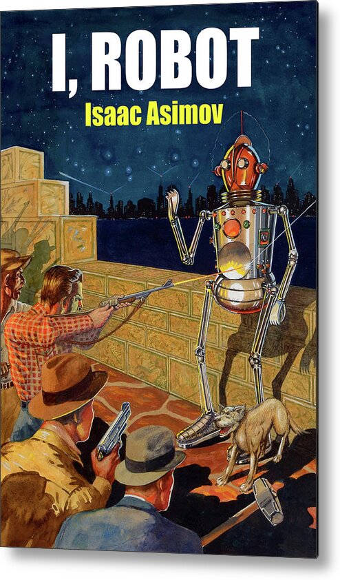 Robot Metal Print featuring the painting I, Robot #4 by Robert Fuqua