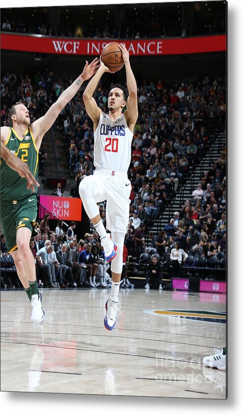 Nba Pro Basketball Metal Print featuring the photograph Los Angeles Clippers V Utah Jazz by Melissa Majchrzak