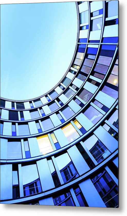Working Metal Print featuring the photograph Modern Office Architecture #4 by Mf-guddyx