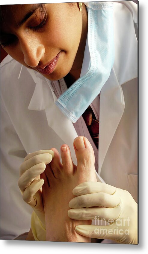 Care Metal Print featuring the photograph Podiatry Treatment #4 by Medicimage / Science Photo Library