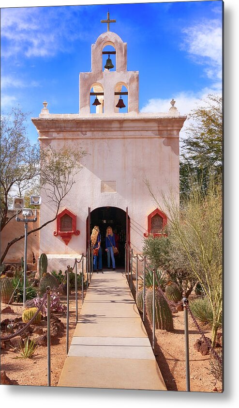 Mortuary Metal Print featuring the photograph San Xavier Del Bac AZ #4 by Chris Smith