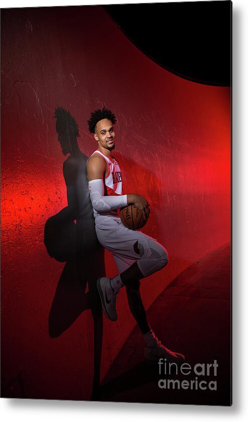 Gary Trent Jr Metal Print featuring the photograph 2018-2019 Portland Trail Blazers Media by Sam Forencich