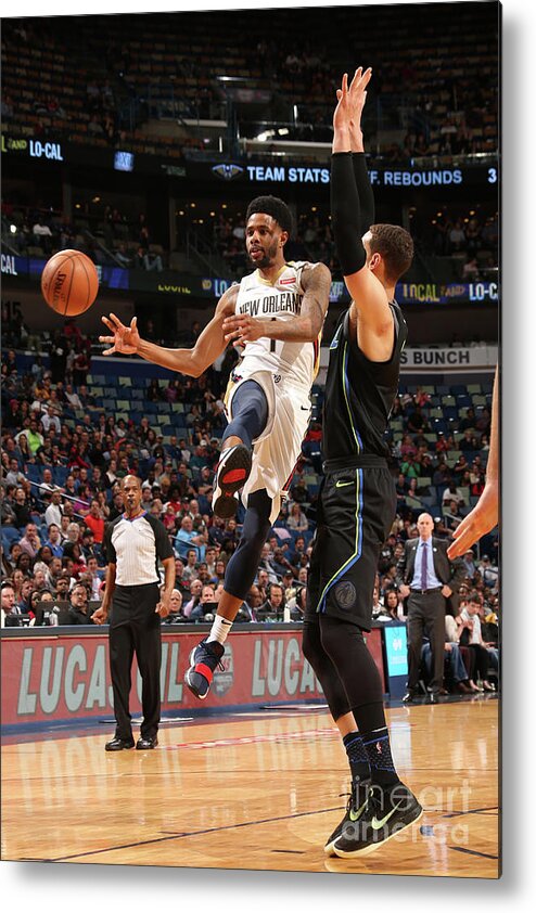 Smoothie King Center Metal Print featuring the photograph Dallas Mavericks V New Orleans Pelicans by Layne Murdoch