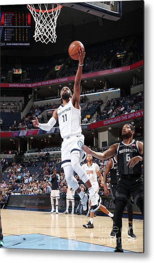 Nba Pro Basketball Metal Print featuring the photograph Detroit Pistons V Memphis Grizzlies by Joe Murphy