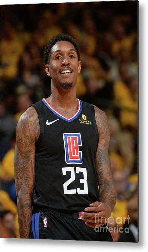 Lou Williams Metal Print featuring the photograph La Clippers V Golden State Warriors - by Noah Graham