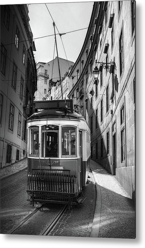 Tram Metal Print featuring the photograph Lisbon Tram #5 by Carlos Caetano