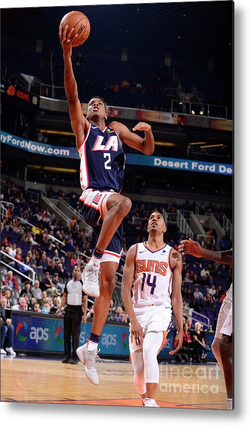Nba Pro Basketball Metal Print featuring the photograph Los Angeles Clippers V Phoenix Suns by Barry Gossage