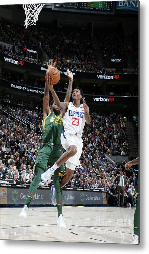Lou Williams Metal Print featuring the photograph Los Angeles Clippers V Utah Jazz #5 by Melissa Majchrzak