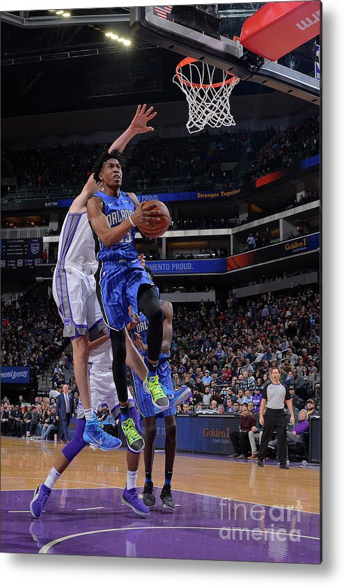 Wesley Iwundu Metal Print featuring the photograph Orlando Magic V Sacramento Kings #5 by Rocky Widner