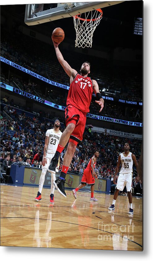 Smoothie King Center Metal Print featuring the photograph Toronto Raptors V New Orleans Pelicans by Layne Murdoch Jr.
