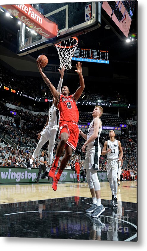 Nba Pro Basketball Metal Print featuring the photograph Chicago Bulls V San Antonio Spurs by Mark Sobhani